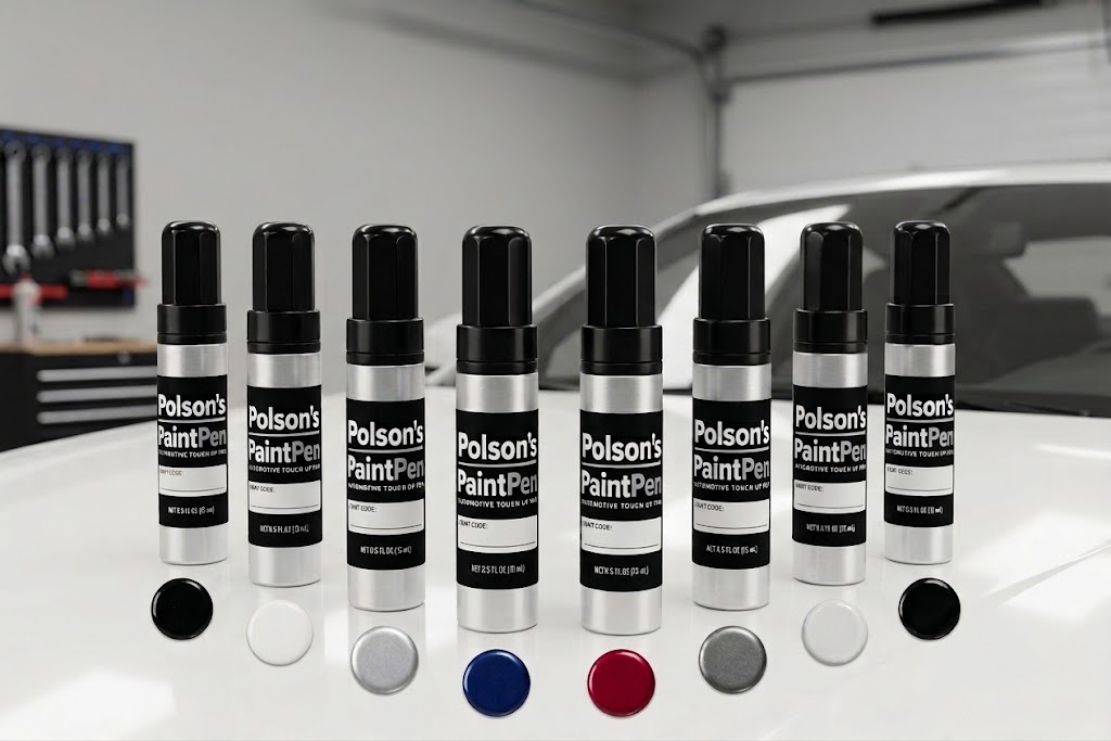 Polson's automotive touch-up paint brush lineup